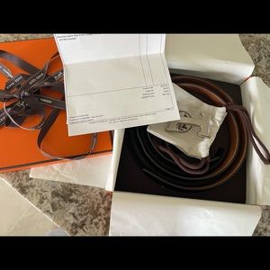 Very gently loved 32mm Hermès belt